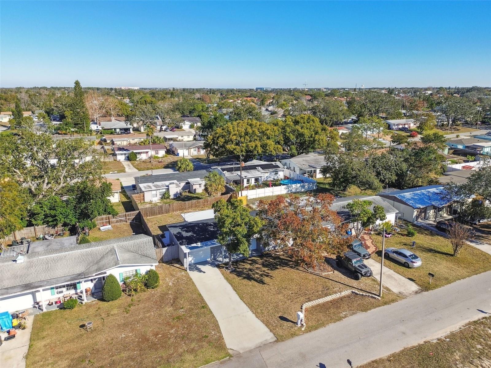 Aerial of front of property