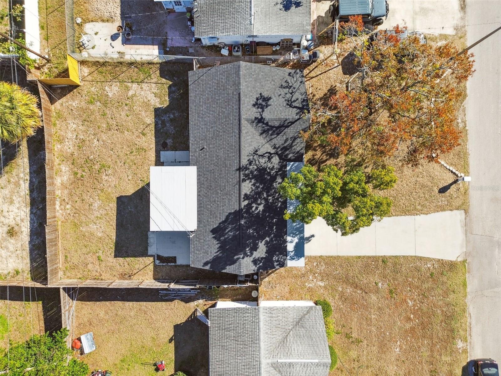 Overhead of property - new roof 2024