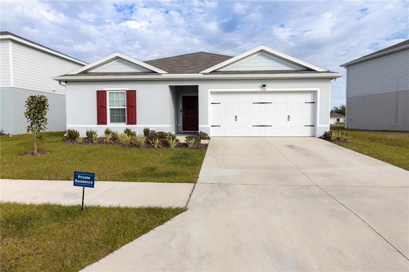 Front Driveway View facing West