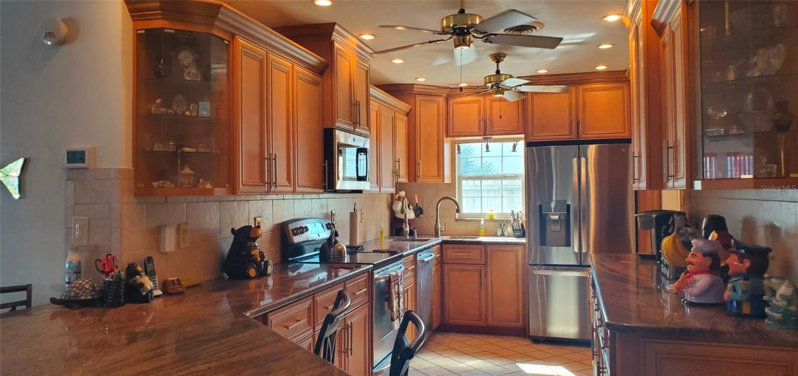 Pre-storm photos. Upper cabinets are still in place. Lower cabinets have been removed.