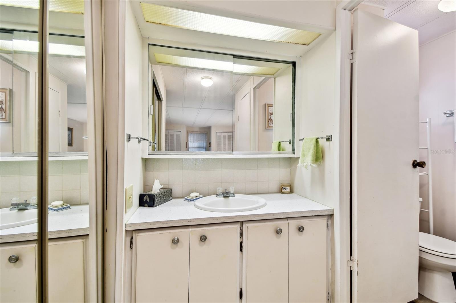 Master BathroomSeparate vinity and additional closet