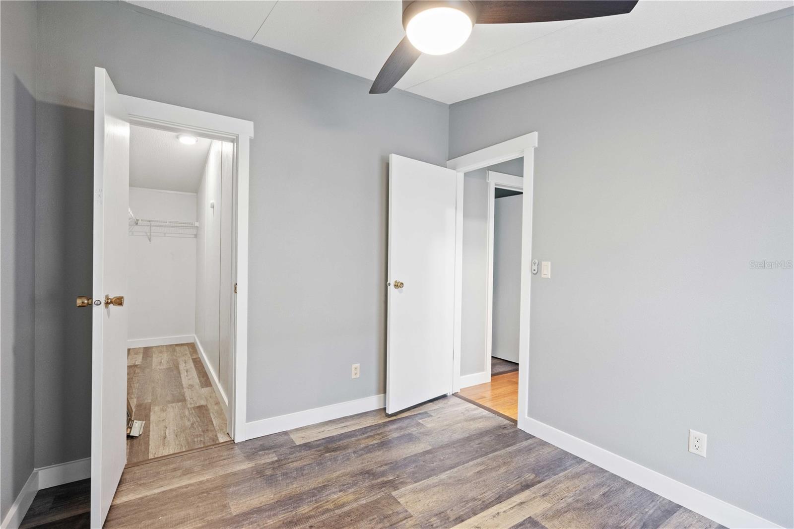 Bedroom two has large walk-in closet.