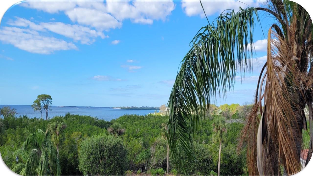 An open air lanai with great views of the Gulf!