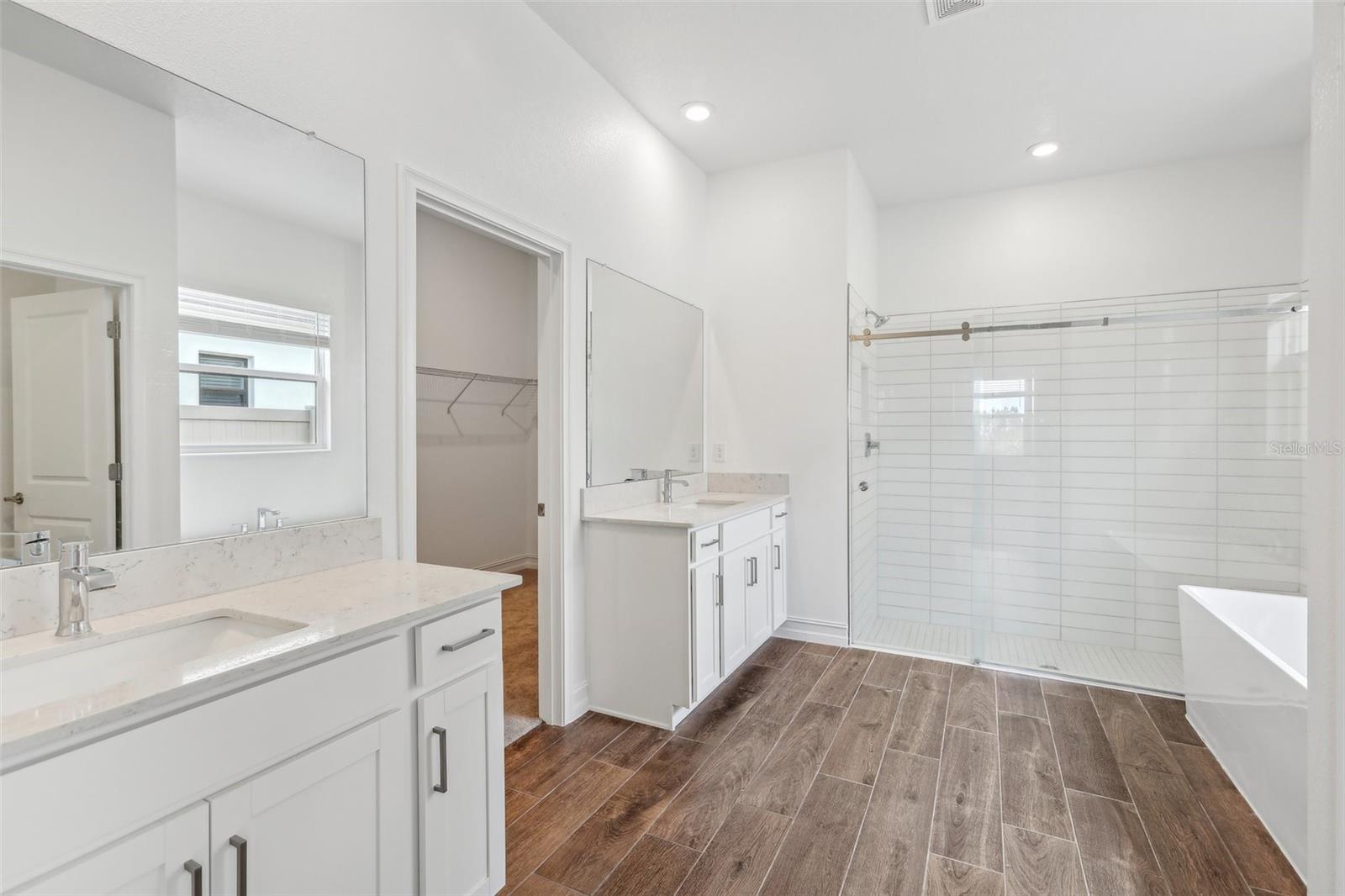 master bathroom with oversized shower