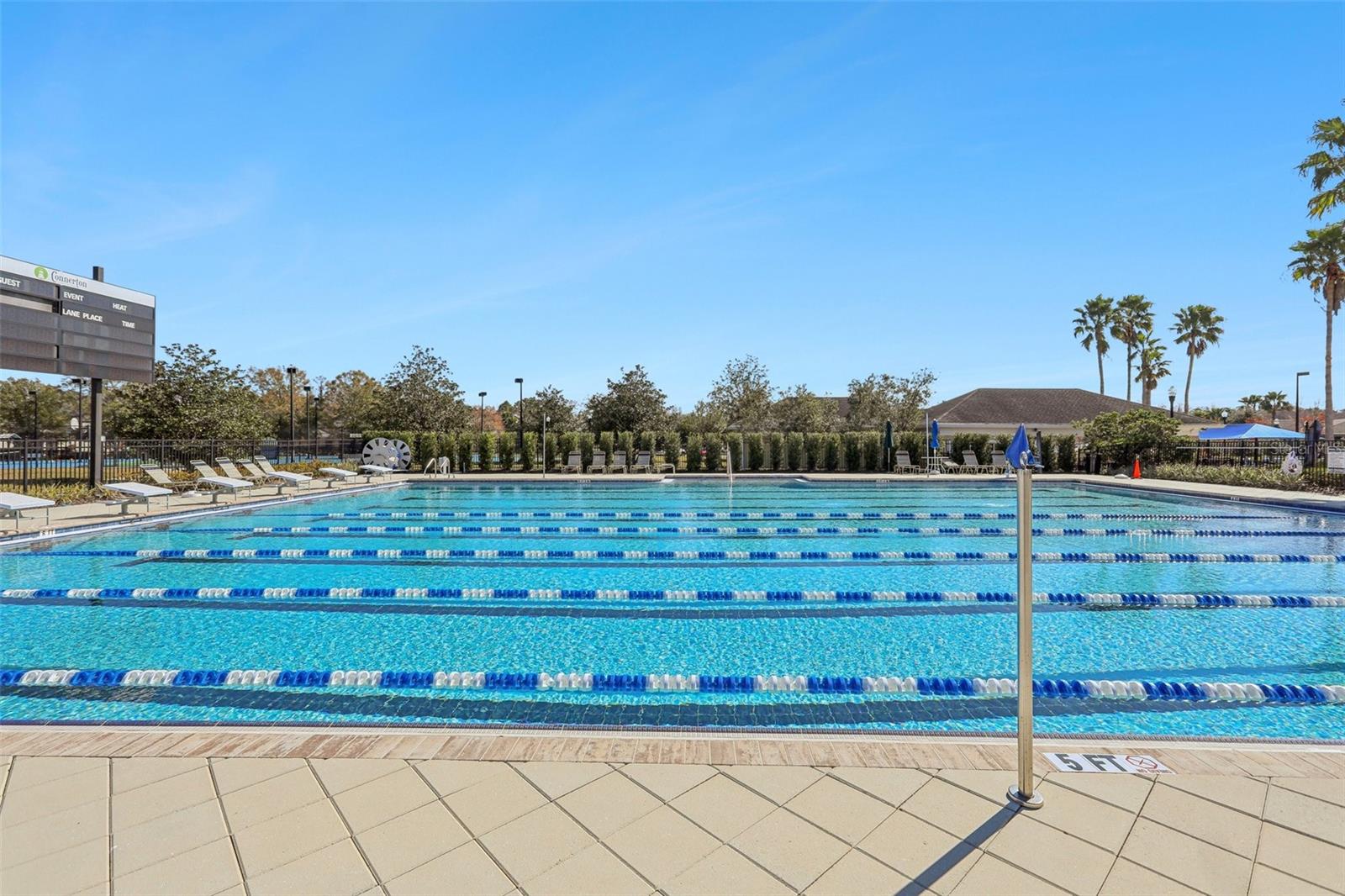 Connerton clubhouse 6 lane Jr. Olympic lap pool