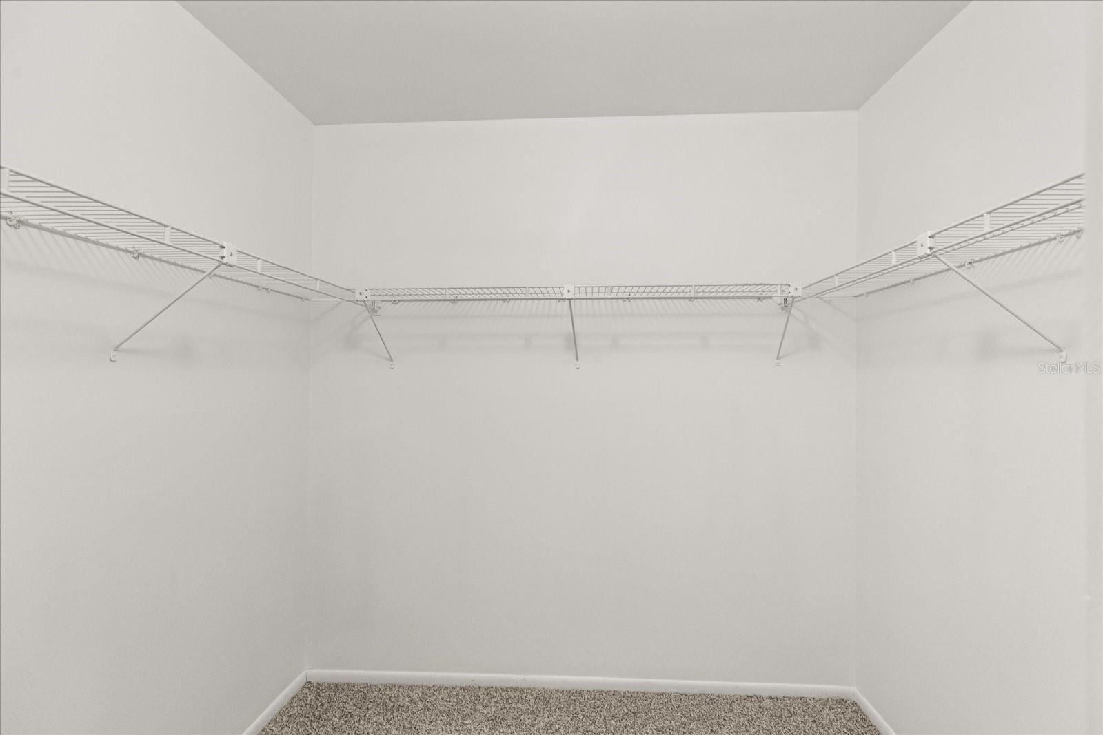 Big walk in closet in Master bedroom