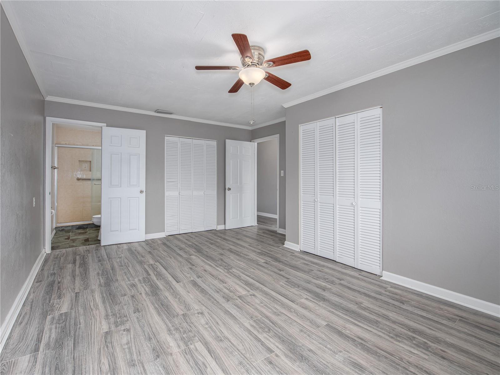 Large primary bedroom with ensuite bathroom