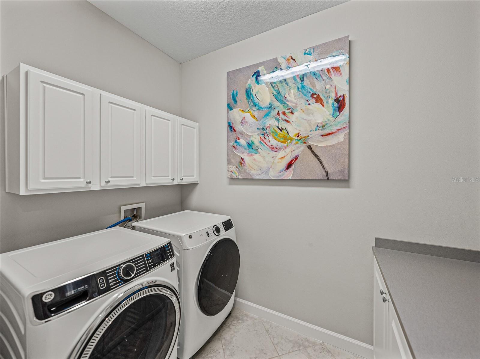 Custom Laundry courtesy of Custom Closets and upgraded appliances