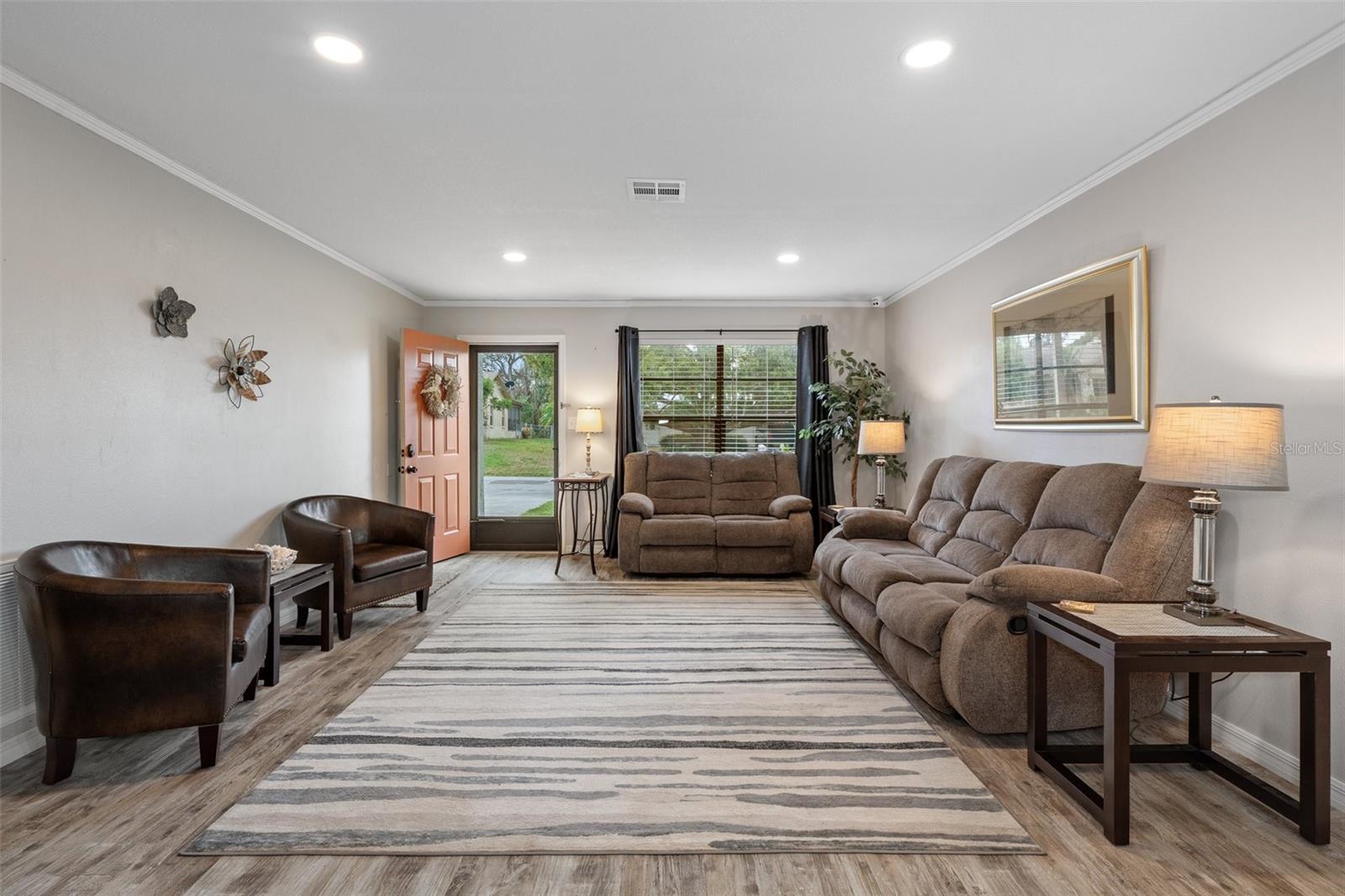 Spacious Living Room with Laminate Flooring