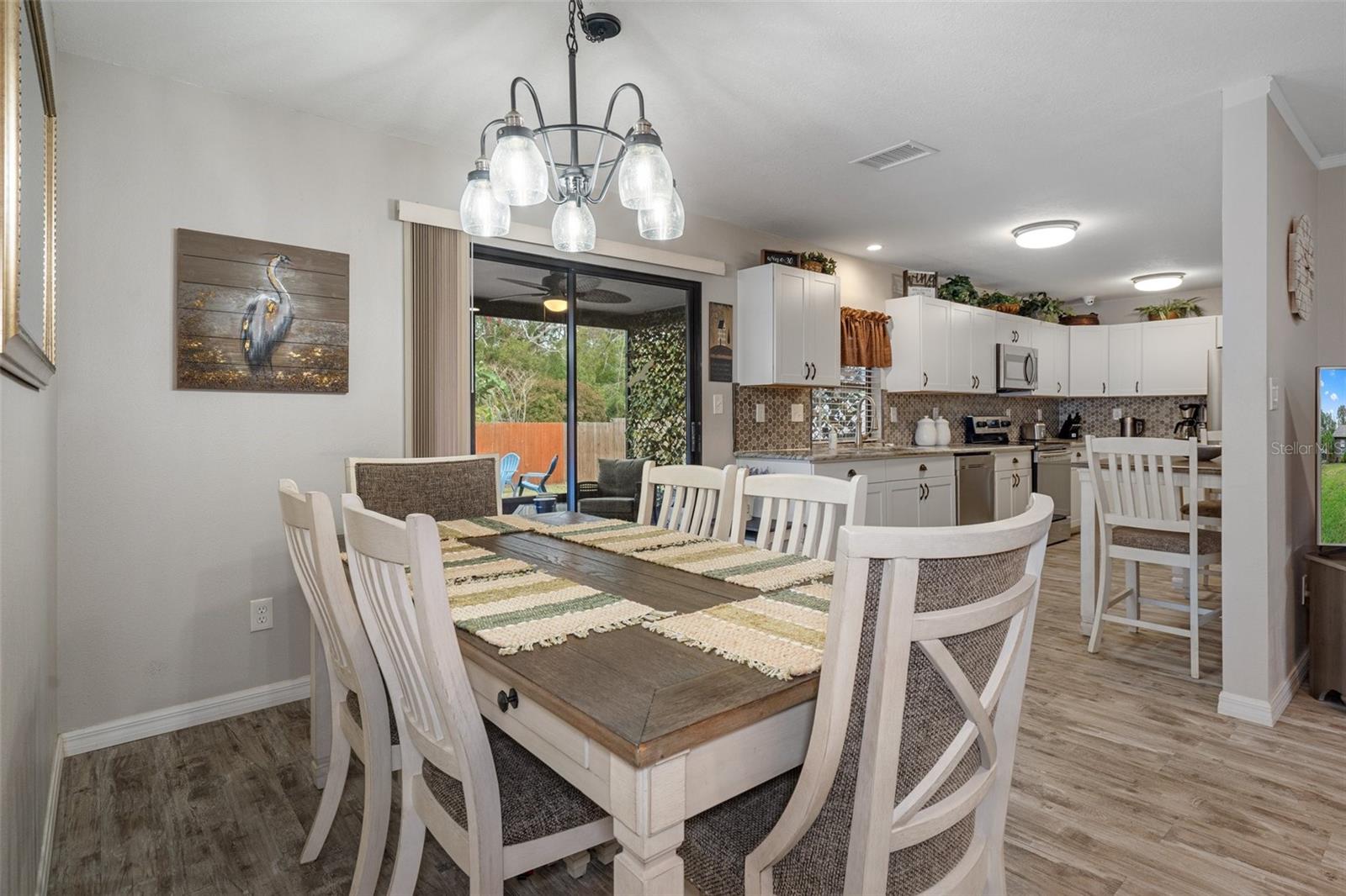 Dining Area with Laminate Flooring