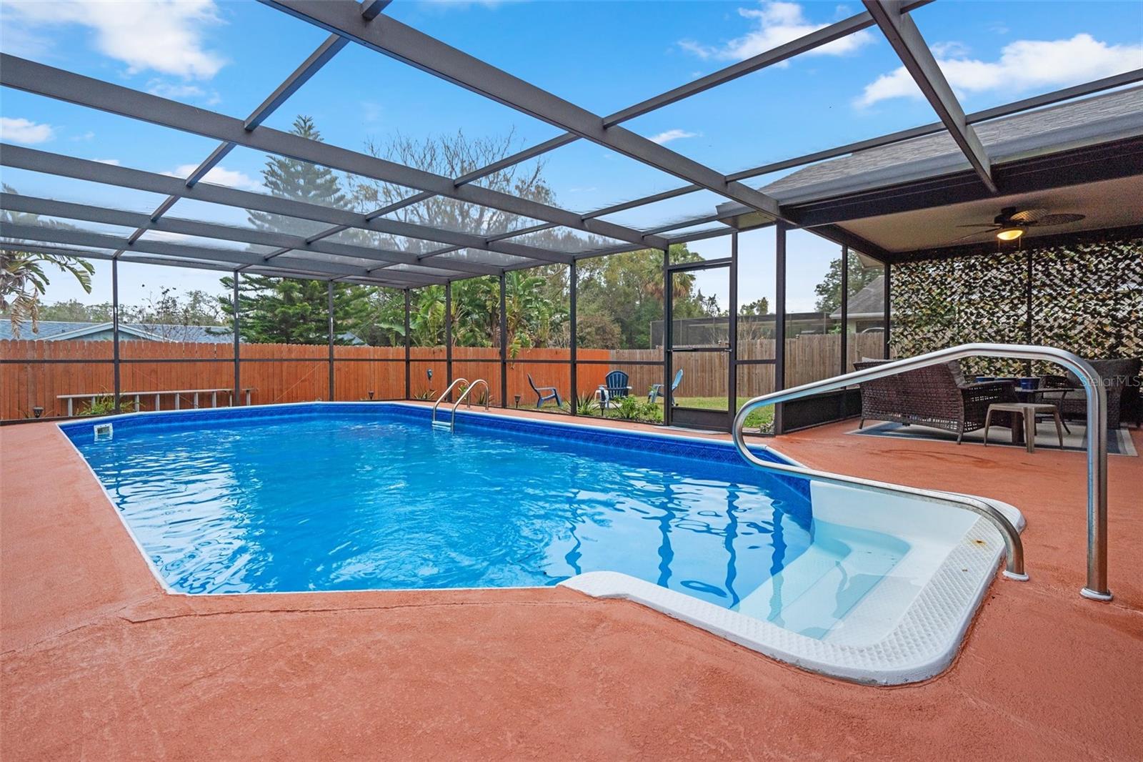 Sparkling Screened Pool Area