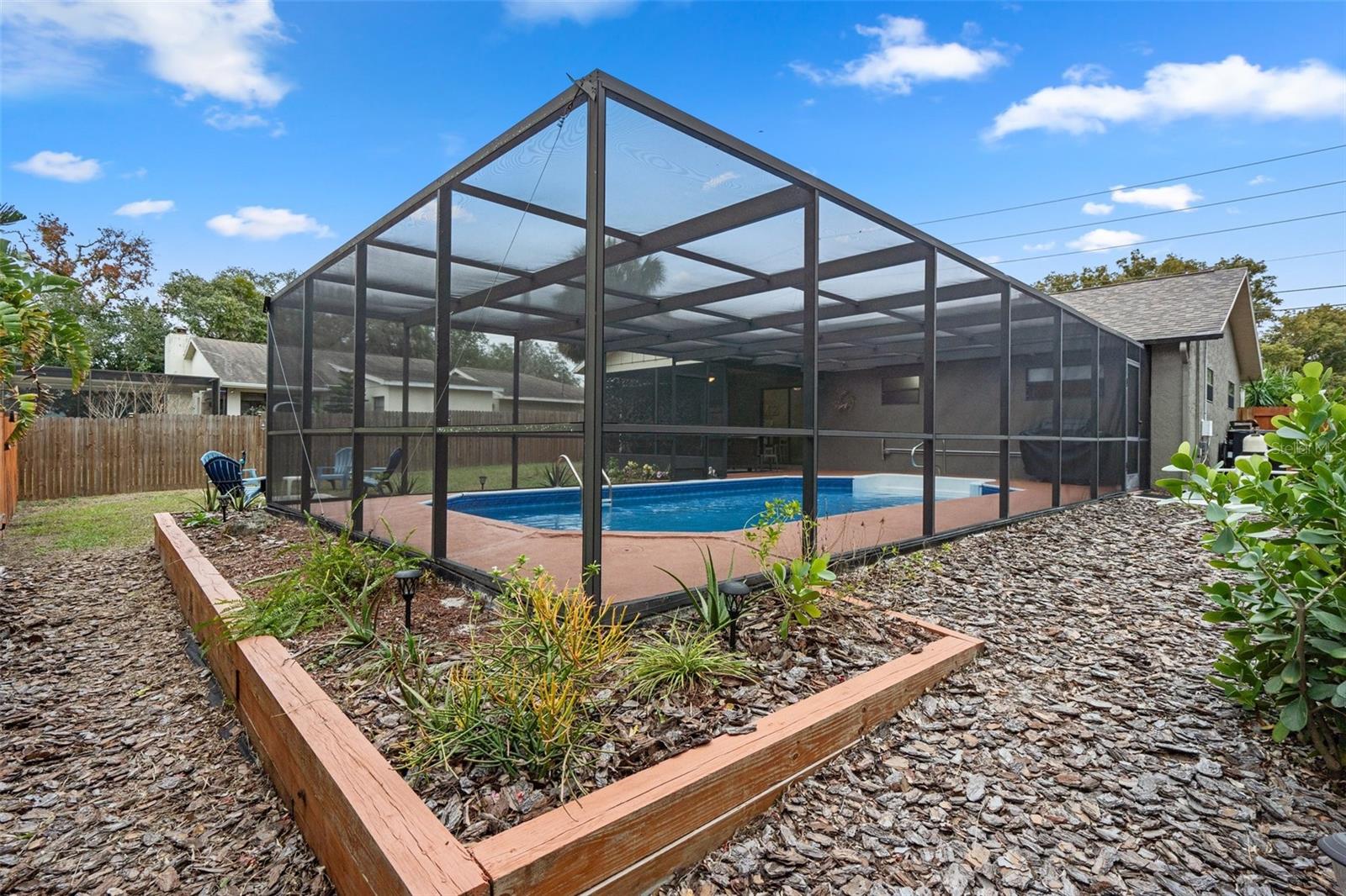 Beautifully Landscaped & Fenced Yard