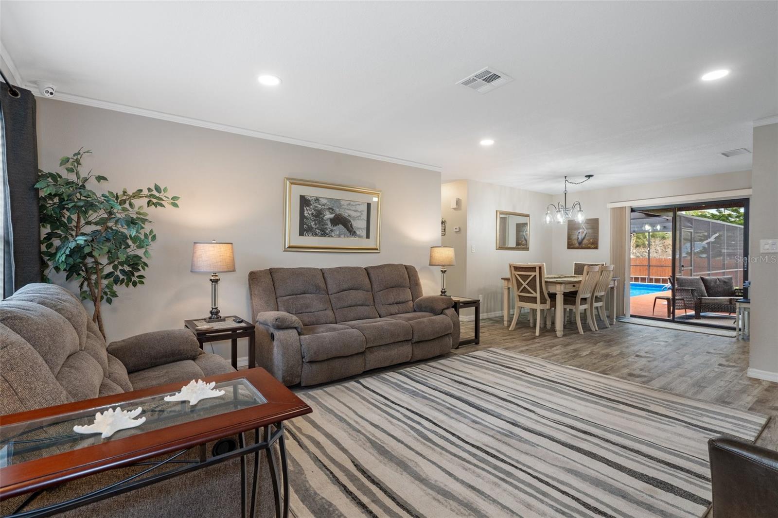 Spacious Living Room with Laminate Flooring