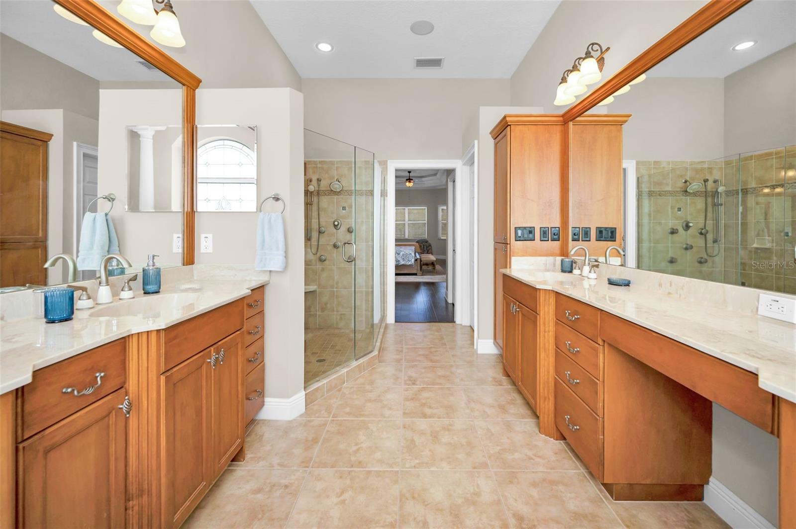 double vanities in primary bathroom