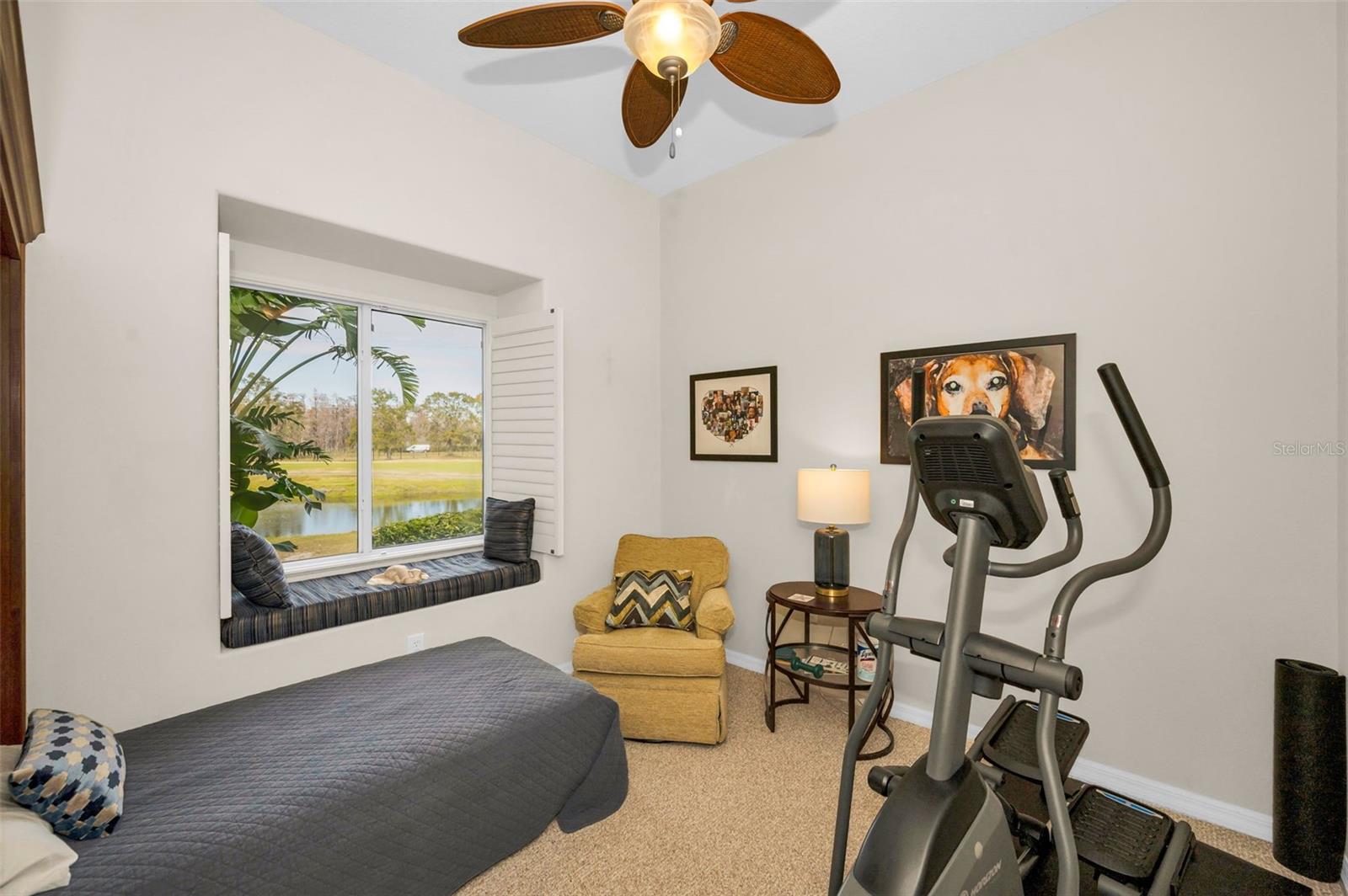 5th bedroom being used as a work out room - also has a Murphy bed for sleeping