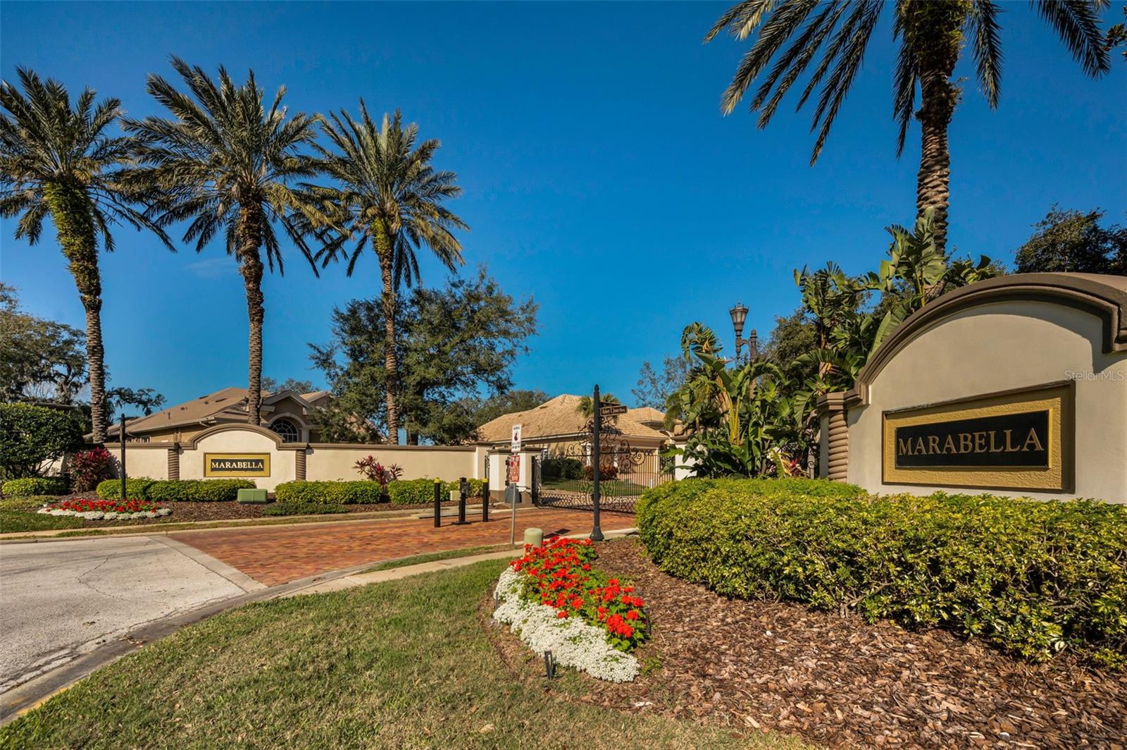 gated entry into the neighborhood