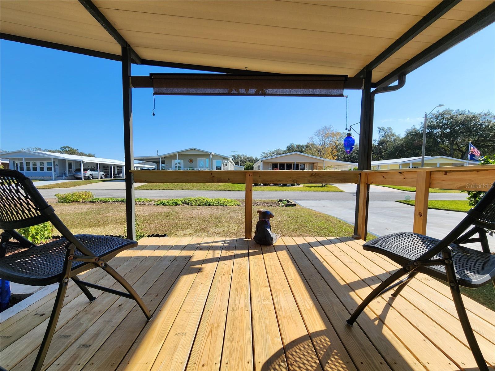 View from deck looking East.