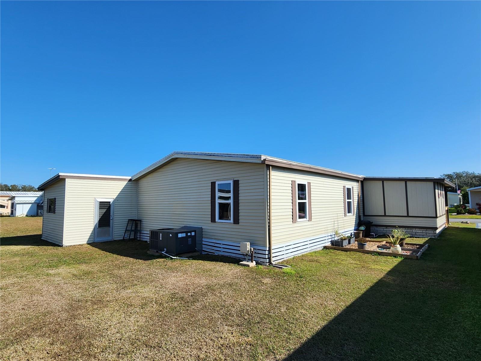 Back of home, West facing.