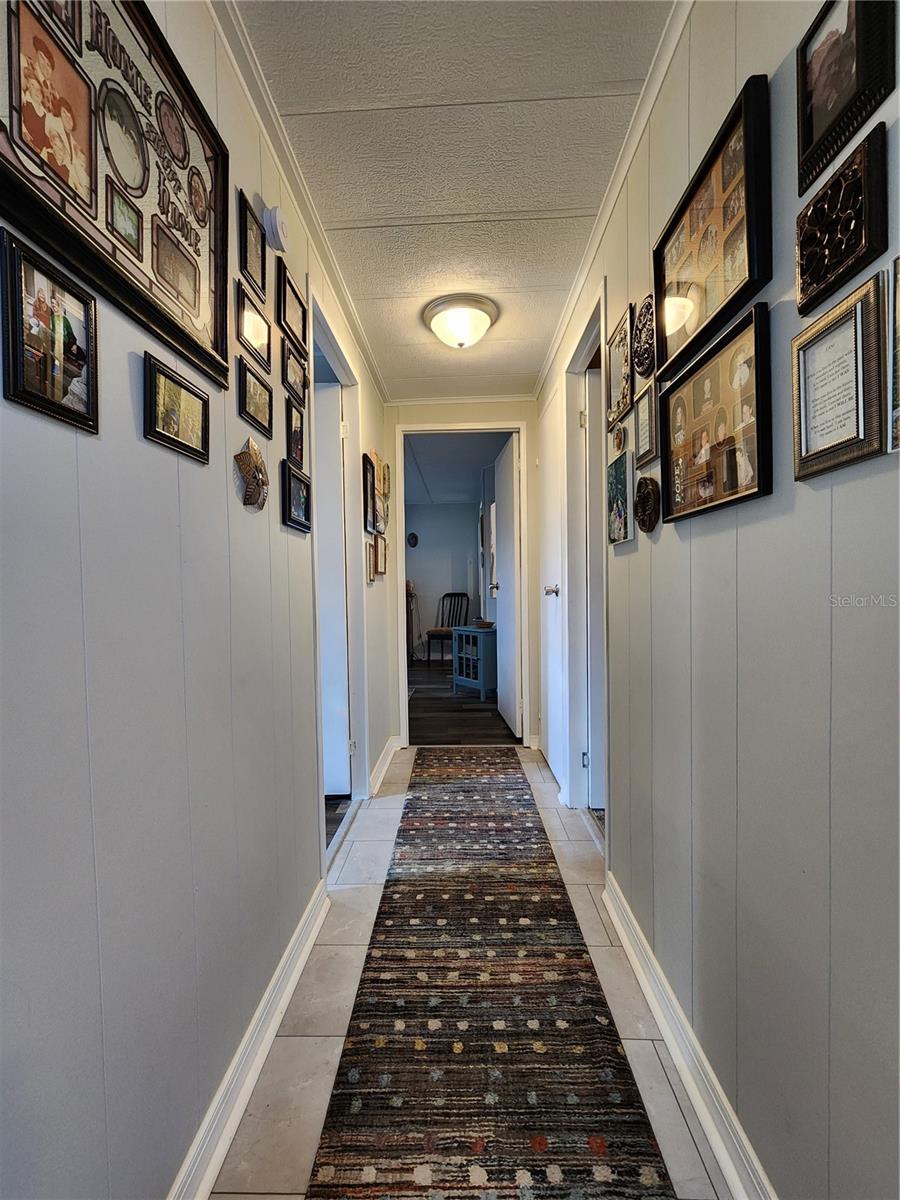 Hallway to bedrooms & bathrooms.