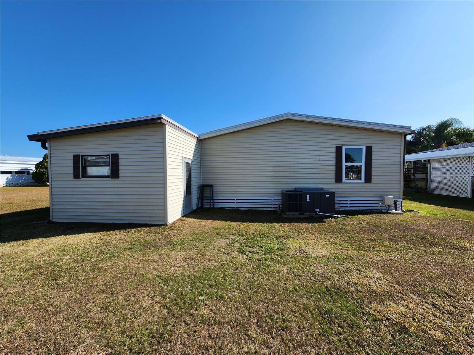 Back of home, West facing.