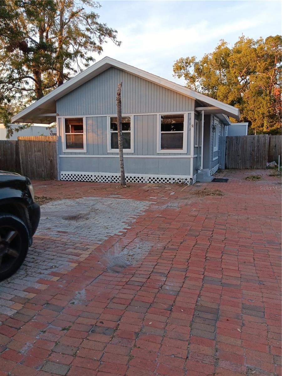 exterior with pave driveway