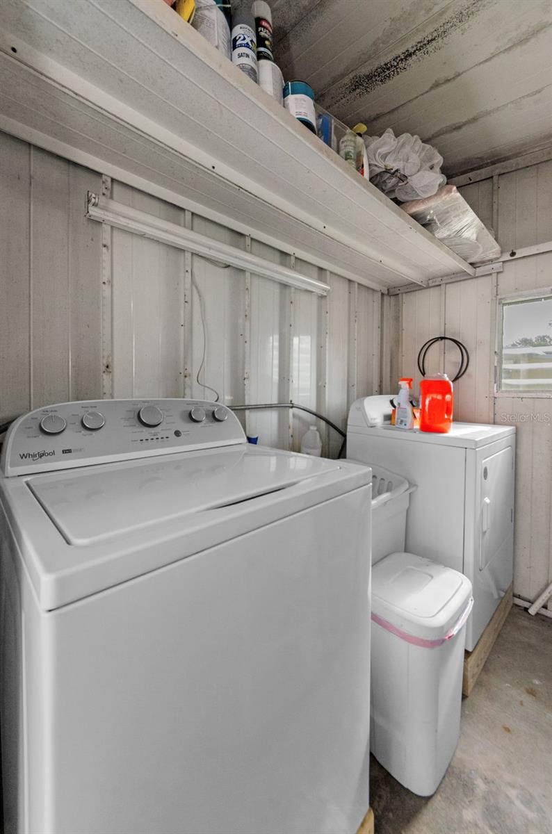 2024 Whirlpool Washer and Dryer in Utility Shed