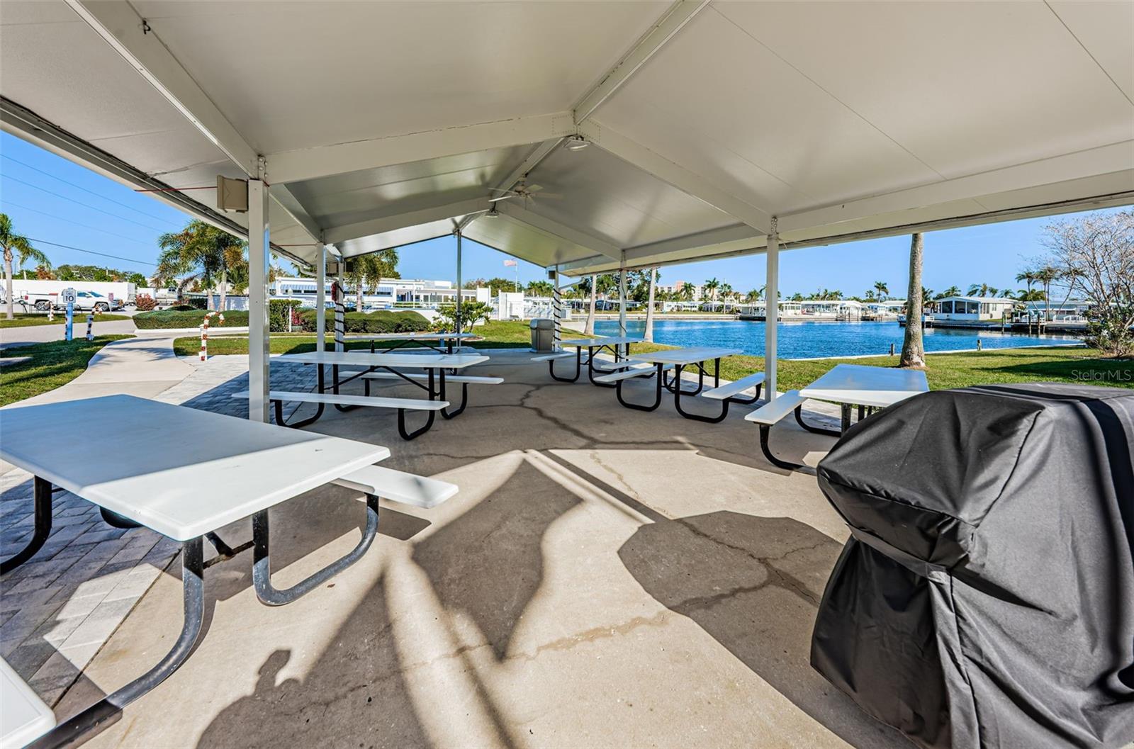 Picnic and Grill area along the water