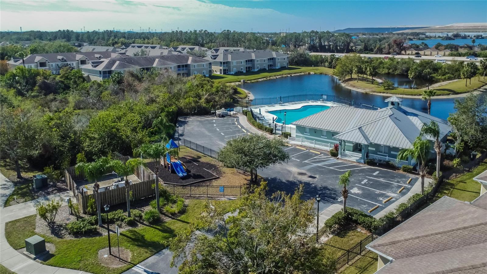 Aerial Community Amenities View