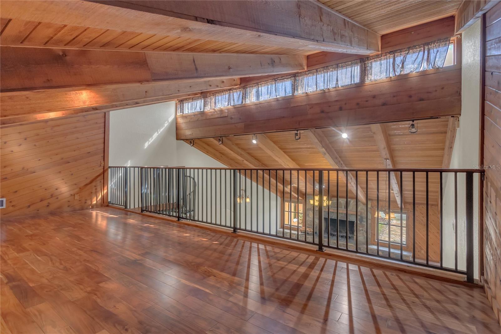 The loft and the clerestory windows above