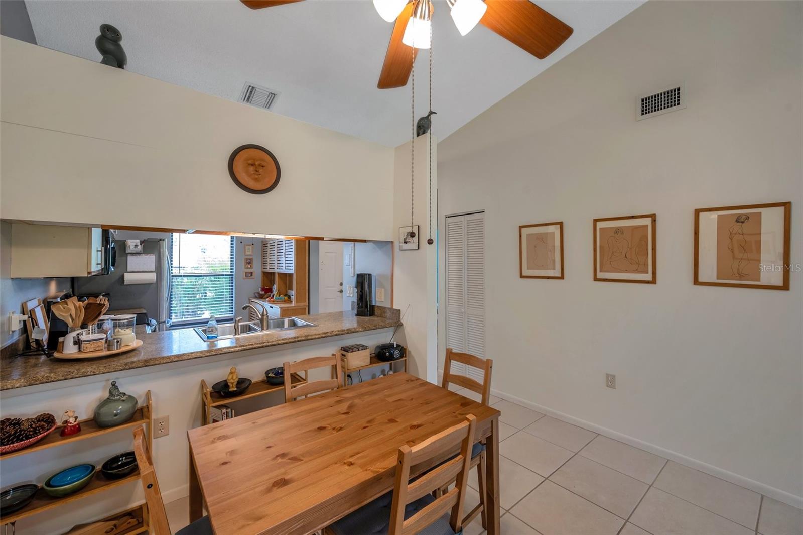 the vaulted ceilings make the living spaces bright and airy