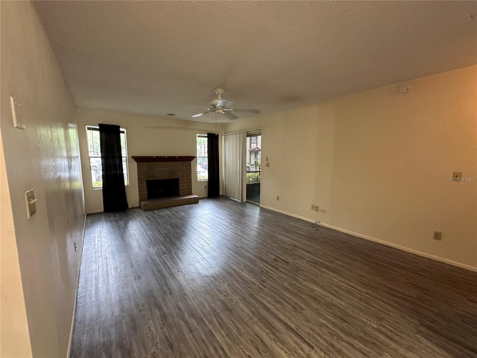 Living Room with Fireplace