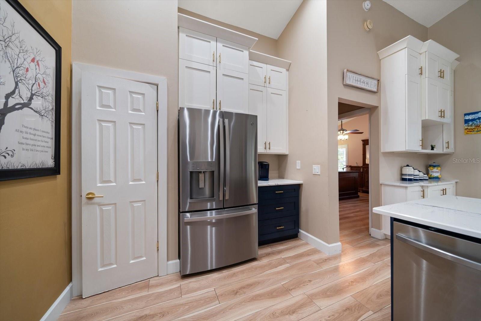 Plenty of cabinetry and pantry closet