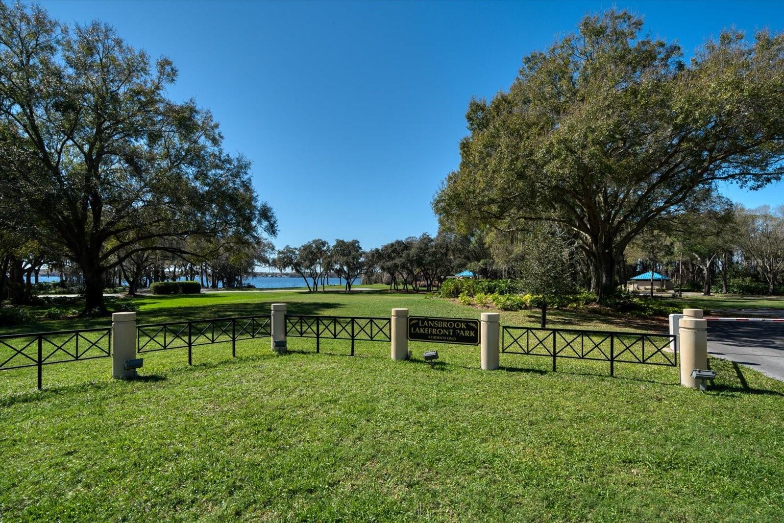 Park with playground and walking trails