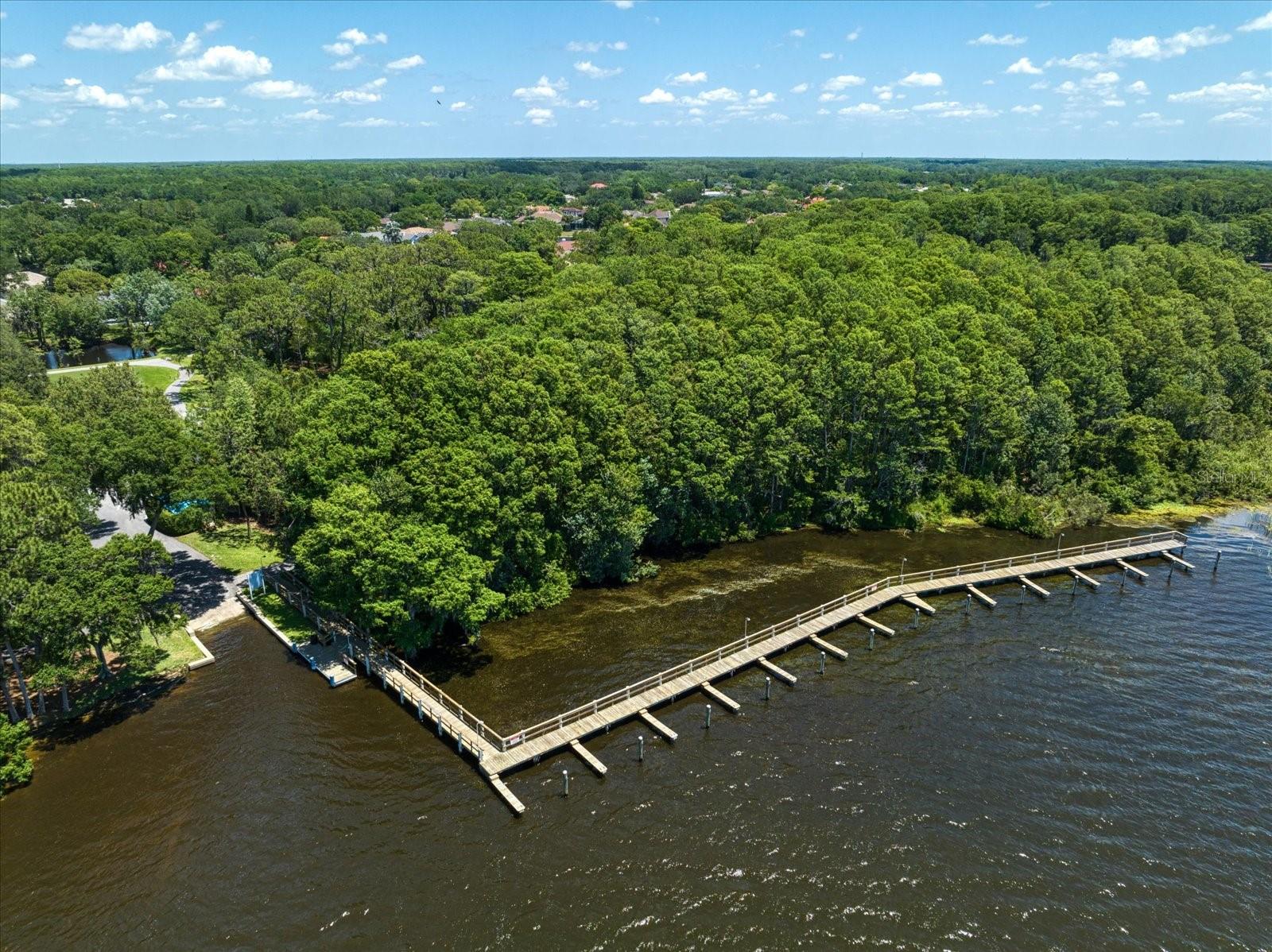 Community boat ramp and docks