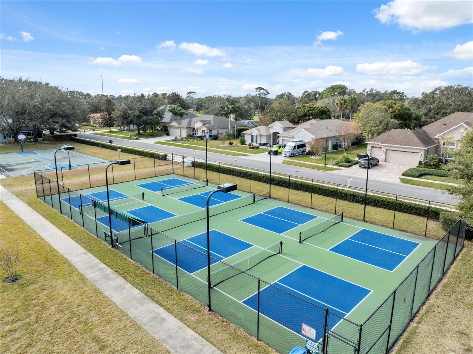 Aerial- Pickleball Courts