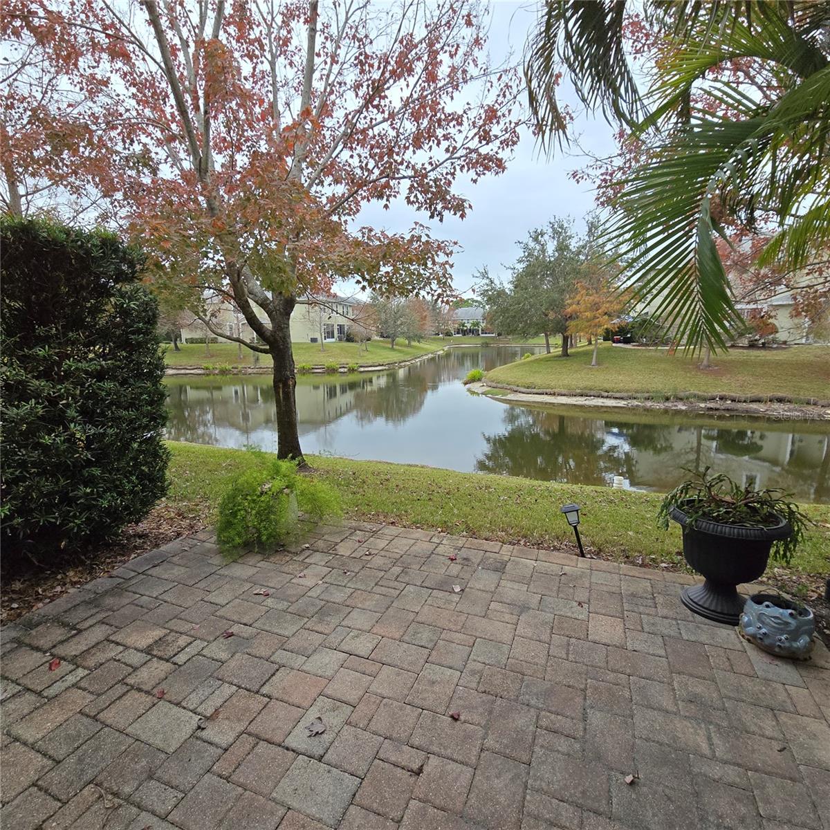 Pavers outside of screened porch