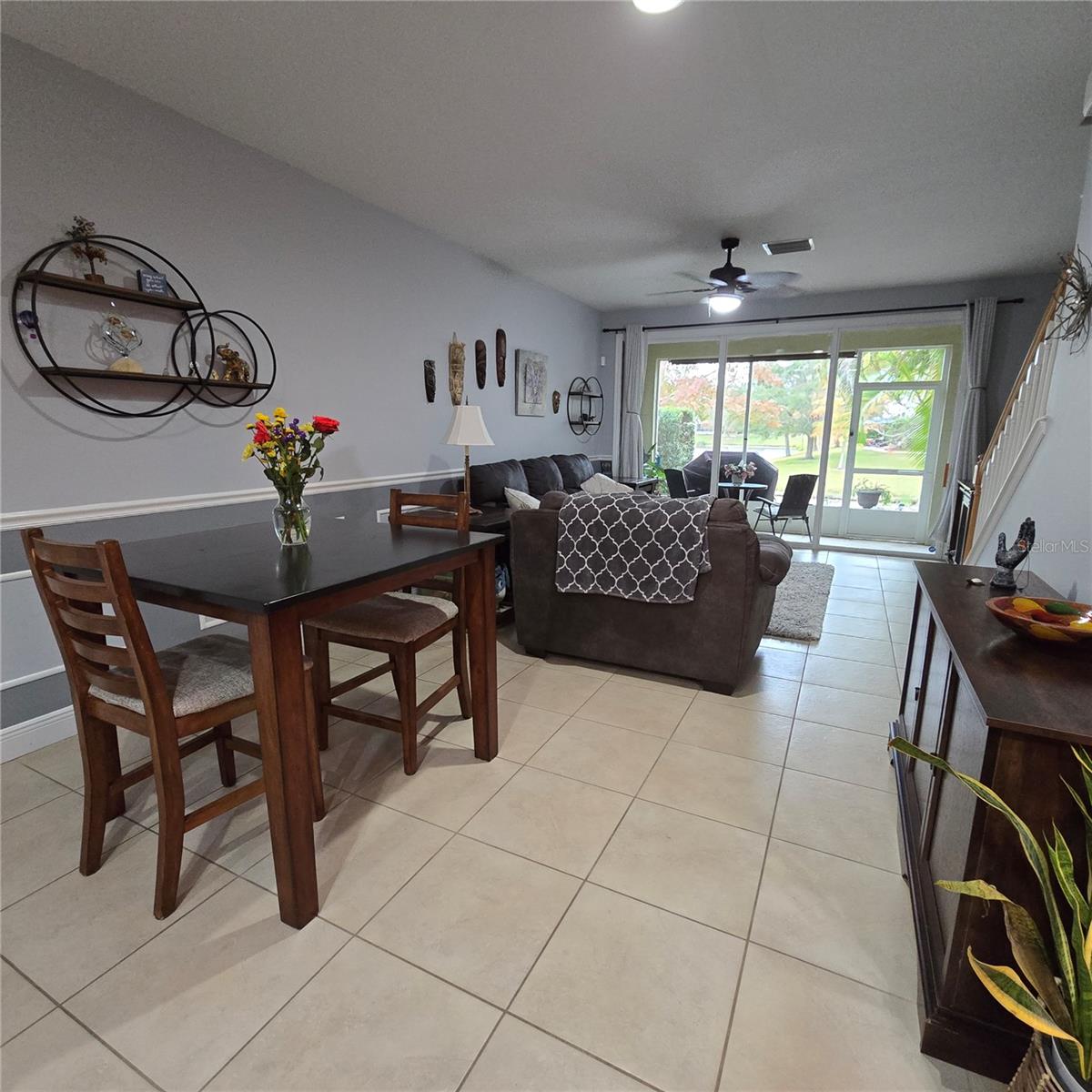 Dining area towards living room  Open layout!