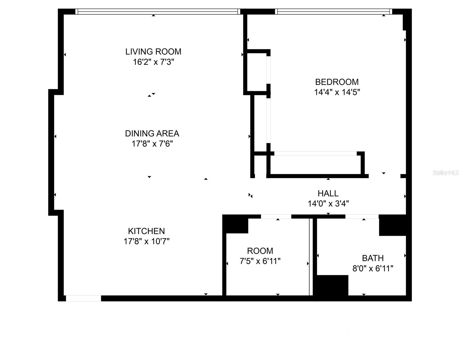 The floorplan of the unit