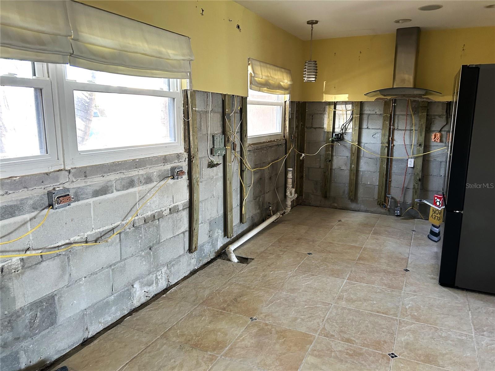 Kitchen AFTER FLOOD DAMAGE