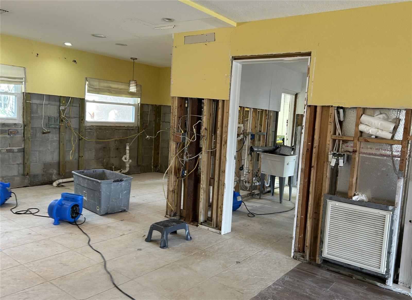 Kitchen & Laundry Room AFTER FLOOD DAMAGE