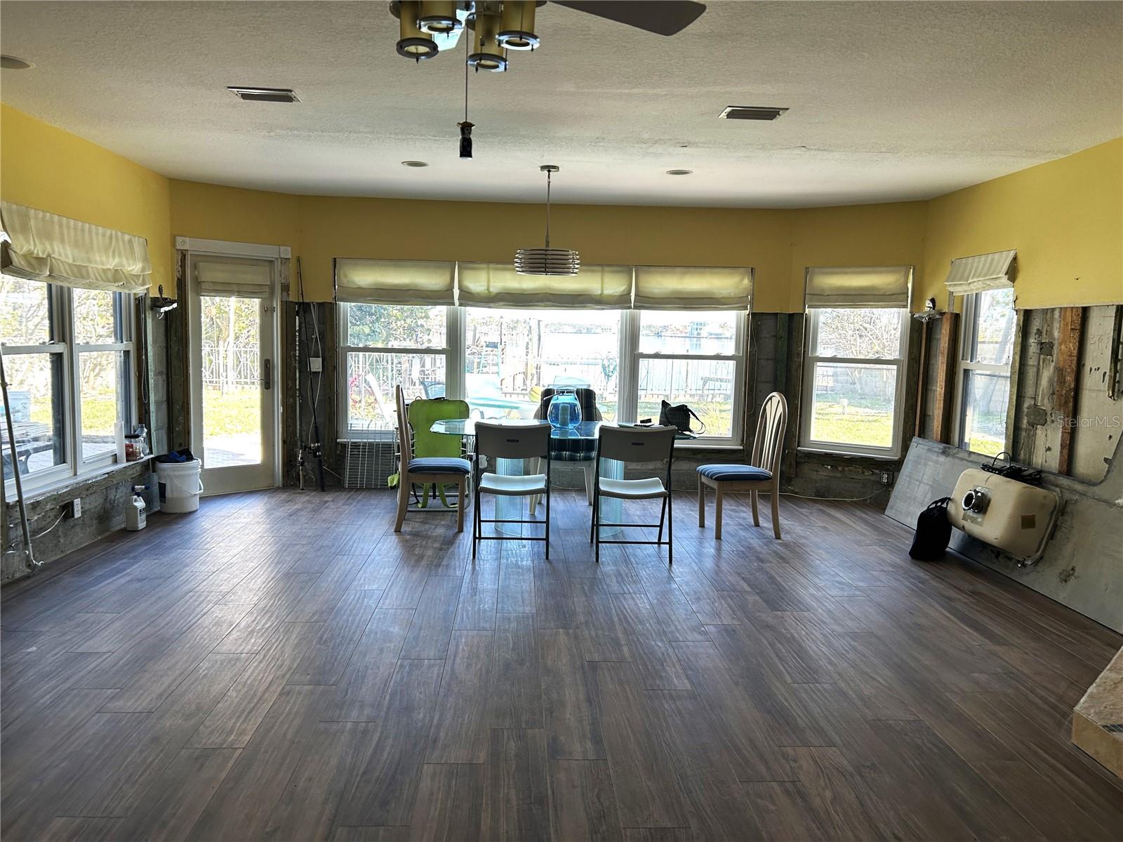 Living/Dining Area AFTER FLOOD DAMAGE