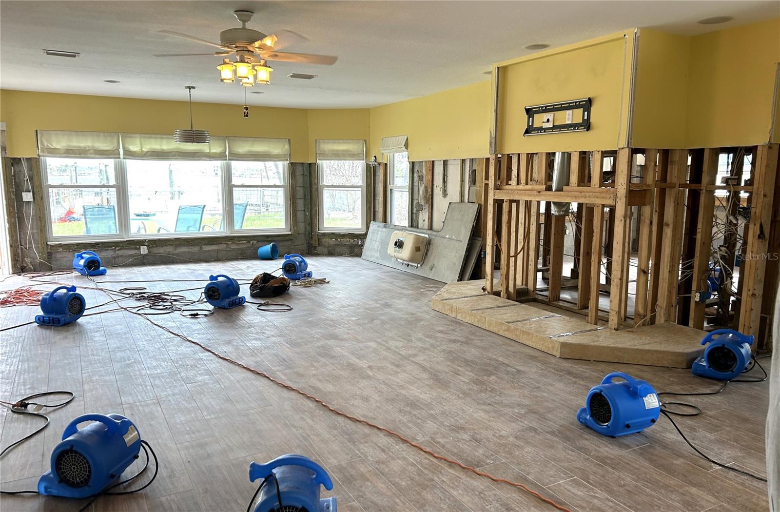 Living/Great Room  AFTER FLOOD DAMAGE