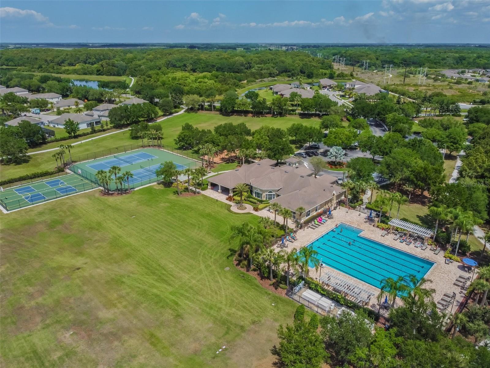 Community pool and recreation facilities