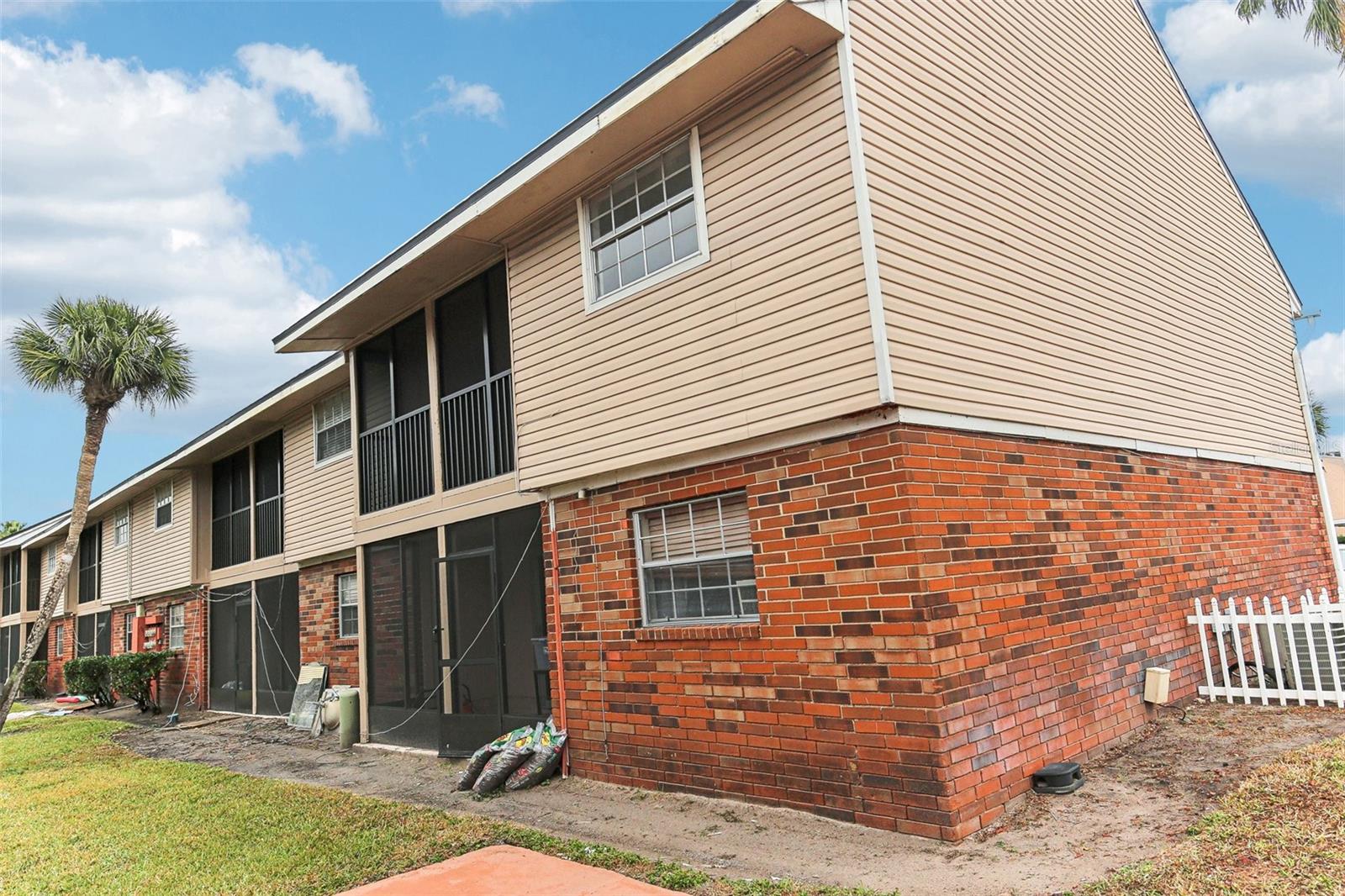 Rear of Unit - 2nd Floor Screened Balcony