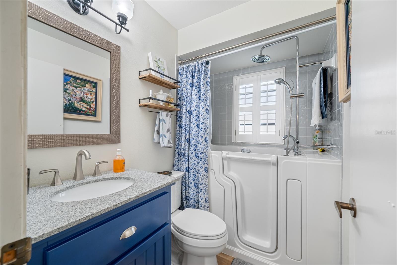 Hall Bathroom with Hybrid Walk-In Tub & Shower