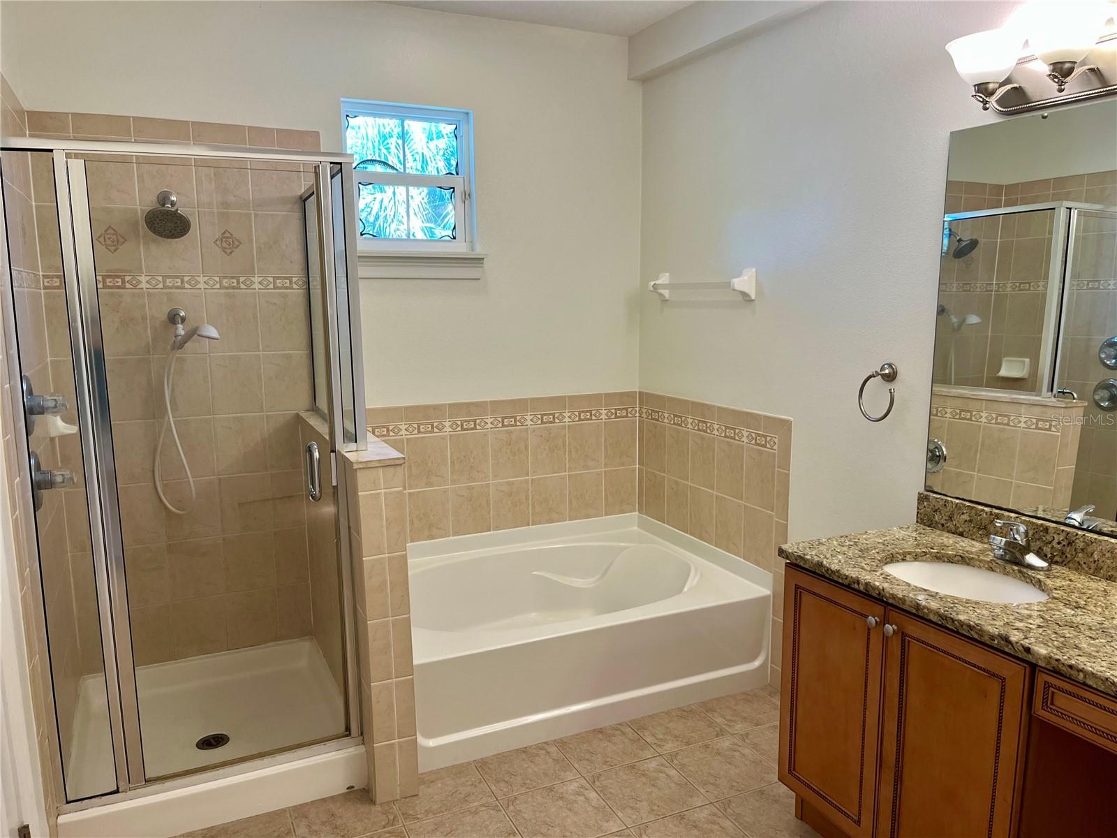 Shower and garden tub