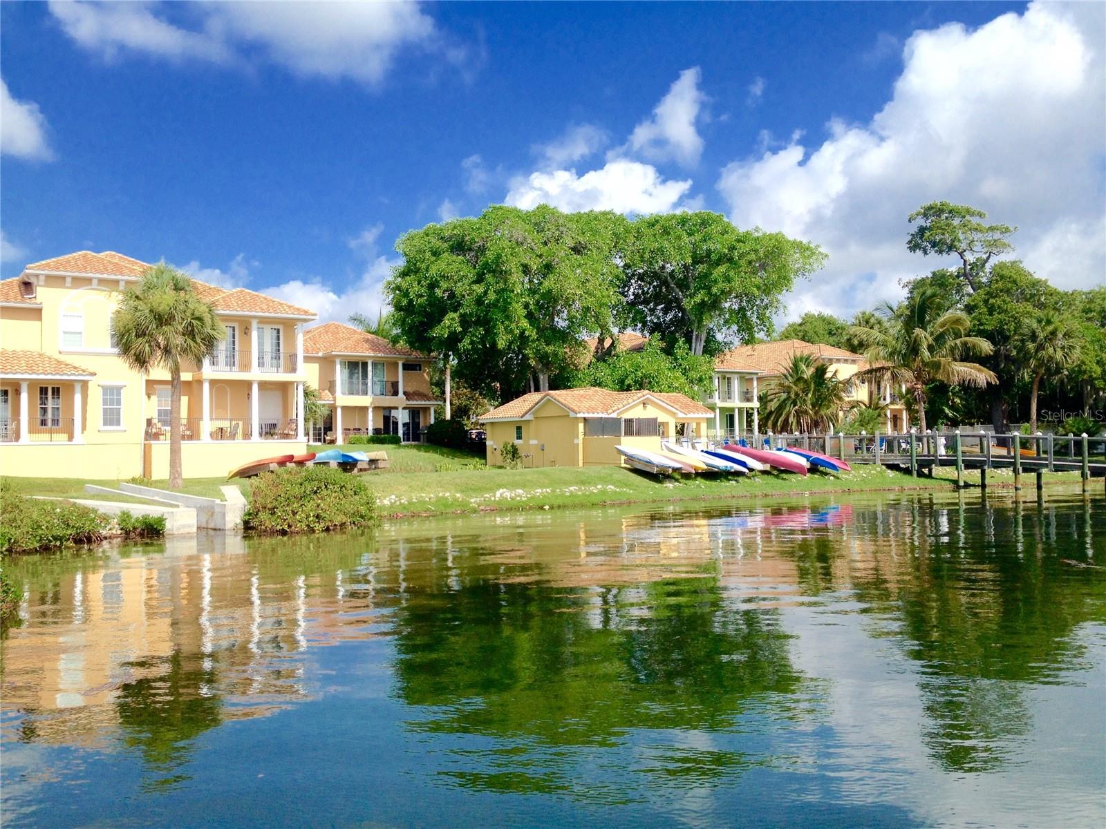View of the waterfront from the dock