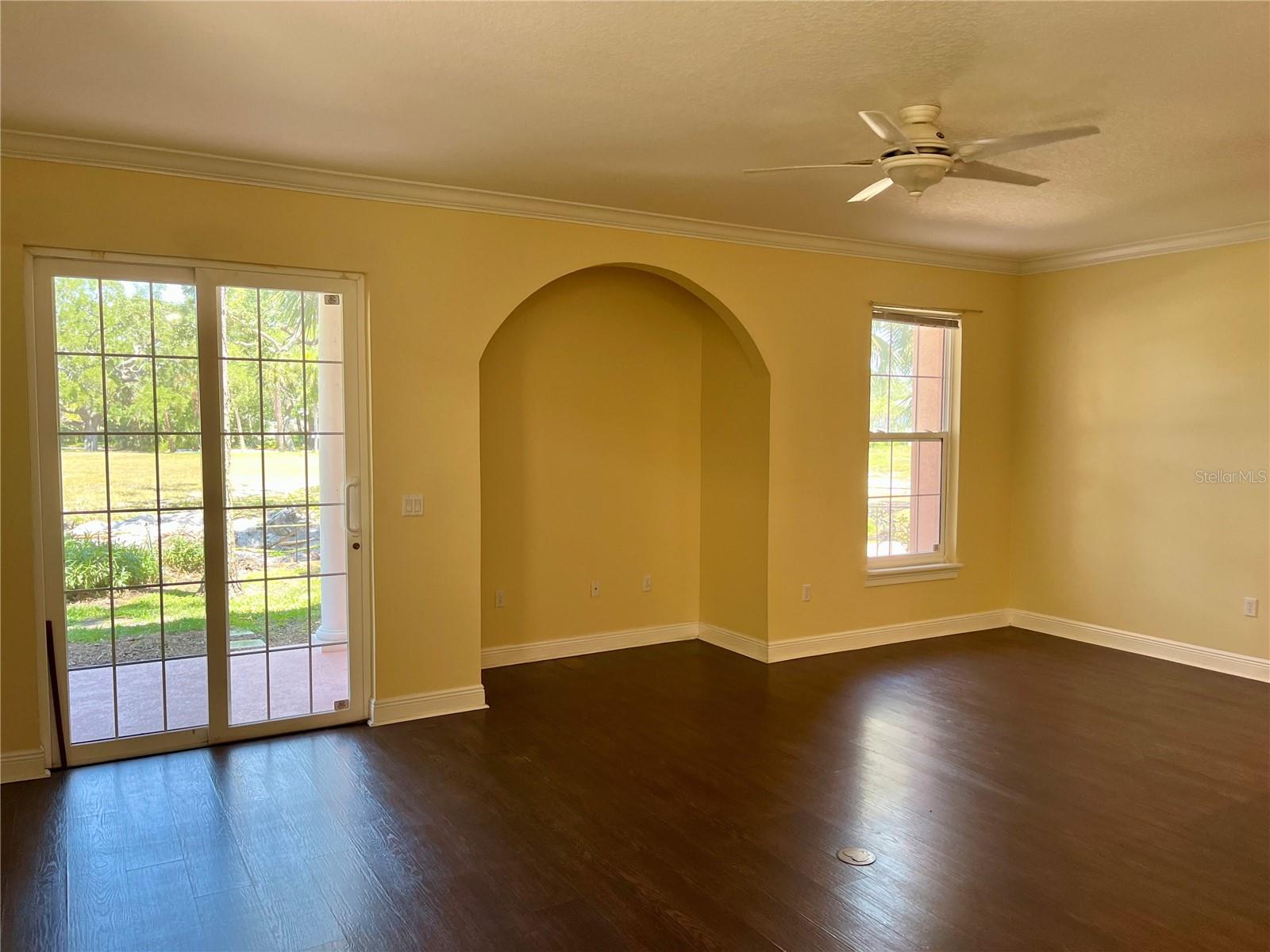 Family room from the entry way