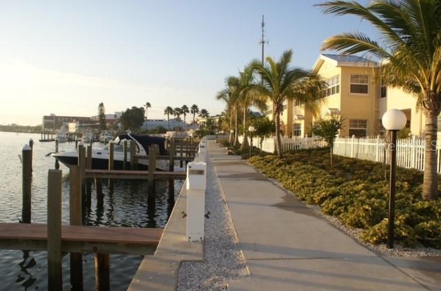 Sidewalk along the Intracoastal Waterway