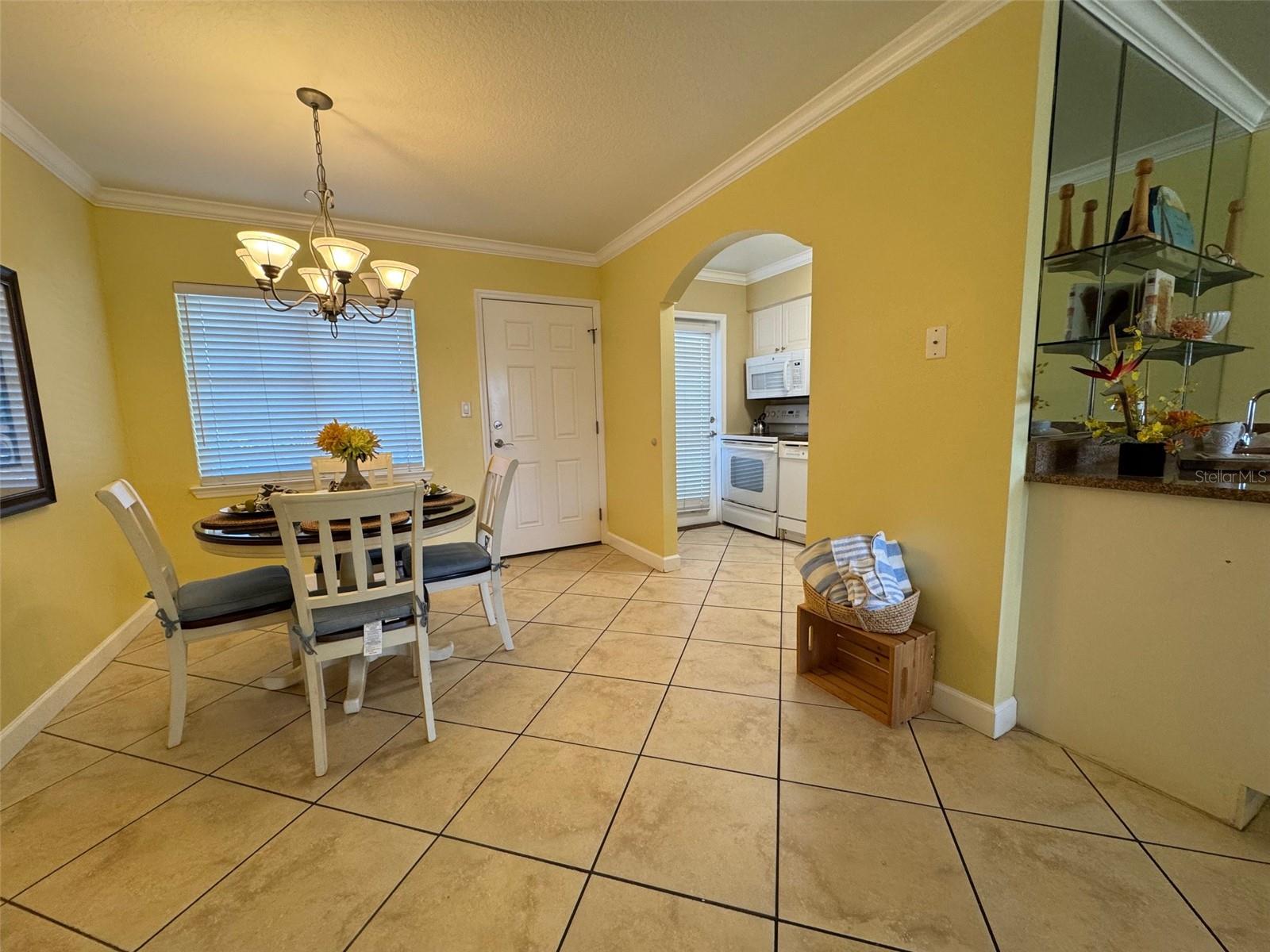 Dining area near kitchen